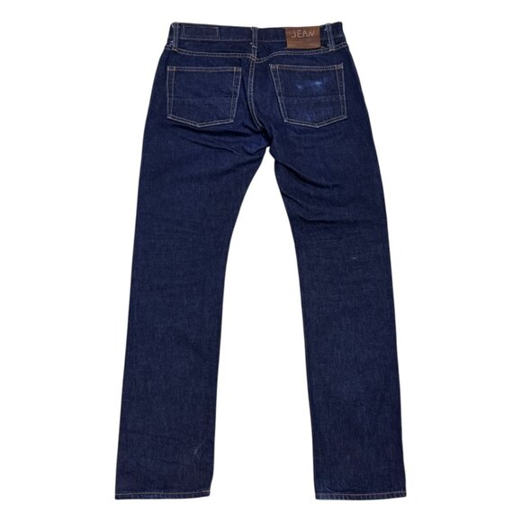 JEAN SHOP Japanese Raw Selvedge Denim Dark Wash Designer Pants Jeans Mens 31x32 - Picture 2 of 8